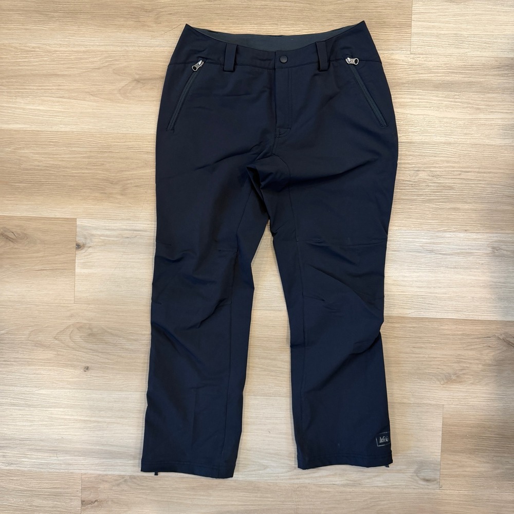 Women's REI Hiking Outdoor Lined Pants, Dark Gray, Petite 8